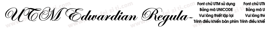 UTM Edwardian Regula字体转换